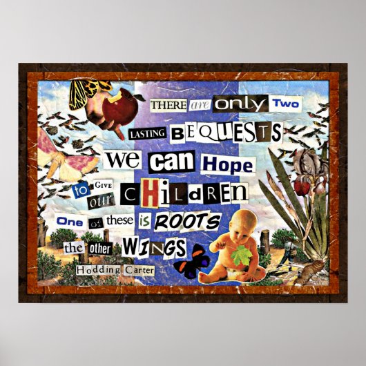 Roots & Wings Collage Poster (Vorne)
