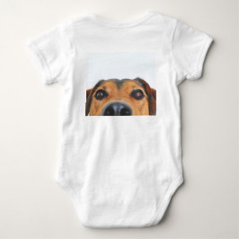 ropa de bebé con imágenes de perro baby strampler