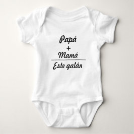 Ropa para bebes papá + mamá igual a este galán baby strampler