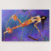 Rope Acrobat - Circus - Magic Girl - Malerei Art Puzzle (Horizontal)