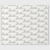 Rope and Ivy Danke Geschenkpapier (Flach)