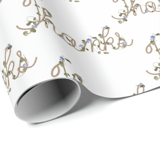 Rope and Ivy Danke Geschenkpapier (Rolleneckpunkt)