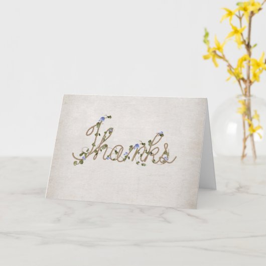 Rope and Ivy Danke Karte (Gelbe Blume)