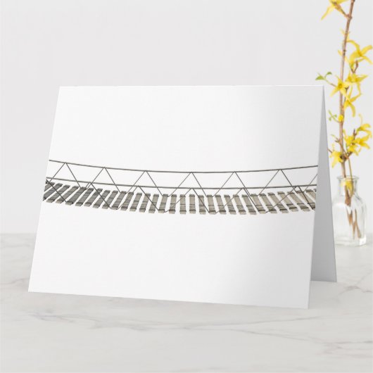 Rope Bridge Karte (Gelbe Blume)