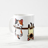 Rope Buddies: Calico Cat, Siamese Acrobat & Happy Kaffeetasse (Vorderseite Links)