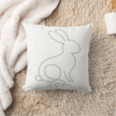 Rope Bunny Rabbit Minimal Modernes Design Kissen (Decke)