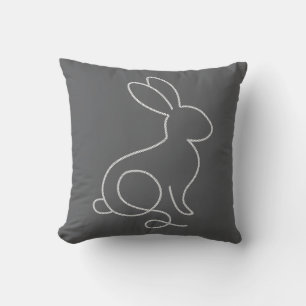 Rope Bunny Rabbit Minimal Modernes Design Kissen
