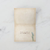 Rope DANKS Text auf Strand Dankeskarte (Innenseite)