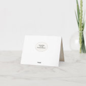 Rope DANKS Text auf Strand Dankeskarte (Rückseite)