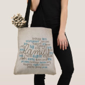 Rope Design Family Word Cloud Tasche (Von Nahem)