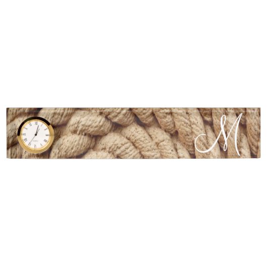 Rope Desk Namplate Namensplakette (Vorderseite)