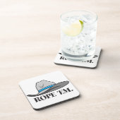 Rope 'Em Western Rodeo Untersetzer (Rechte Seite)