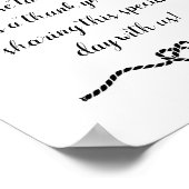 Rope Heart Nautic Gastgeschenke Hochzeiten untersc Poster (Ecke)