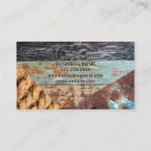 Rope | Holz | Rostmetall Visitenkarte (Rückseite)