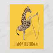Rope Jumping Giraffe Postkarte (Vorderseite)