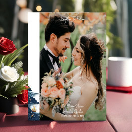 Rope Knot Boat Ship Foto Bänder Hochzeit Einladung