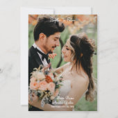 Rope Knot Boat Ship Foto Bänder Hochzeit Einladung (Rückseite)