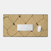 Rope Knot, Ocean Plait nautical Foto Print Schreibtischunterlage (Tastatur & Maus)