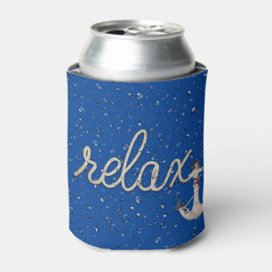 Rope Relax Text mit Anchor Can Cooler Dosenkühler