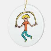Rope Skipping Keramik Ornament (Links)