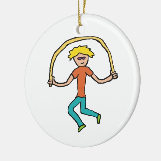 Rope Skipping Keramik Ornament (Links)