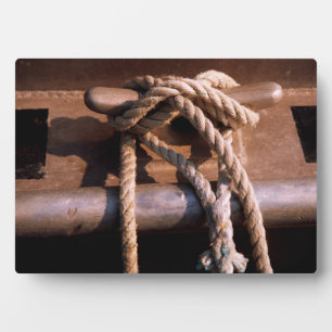 Rope Tied to a Boat Tie Fotoplatte