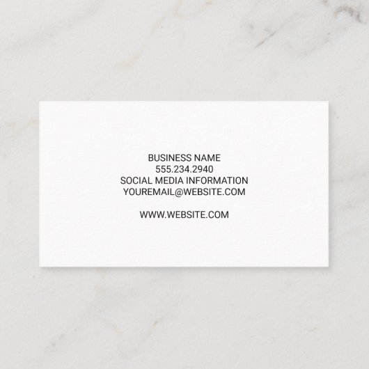 Rope Weave Background Visitenkarte (Rückseite)