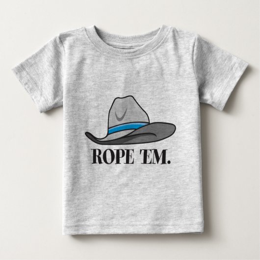 Rope'em Cowboy-Ausrüstung Baby T-shirt (Vorderseite)