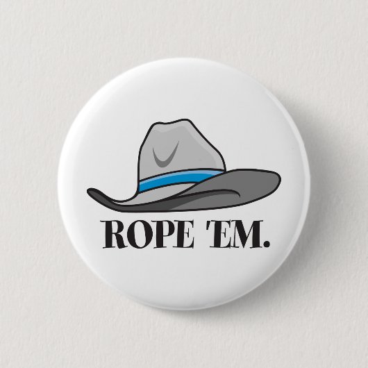 Rope'em Cowboy-Ausrüstung Button (Vorderseite)