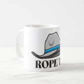 Rope'em Cowboy-Ausrüstung Kaffeetasse (Vorderseite Links)