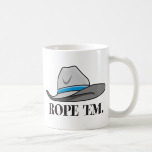 Rope'em Cowboy-Ausrüstung Kaffeetasse