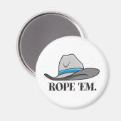 Rope'em Cowboy-Ausrüstung Magnet (Vorderseite/Rückseite)
