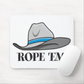 Rope'em Cowboy-Ausrüstung Mousepad (Mit Mouse)