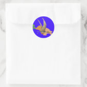 Ropen Runder Aufkleber (Tasche)