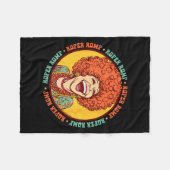 Roper Romp Groovy 70s Mrs Roper Three's Company Ca Fleecedecke (Vorderseite (Horizontal))