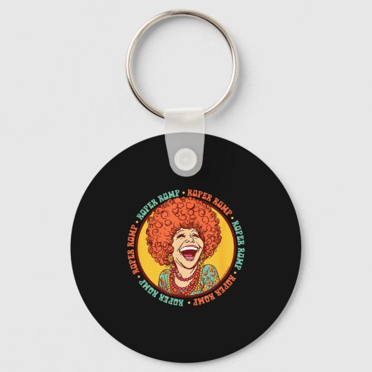 Roper Romp Groovy 70s Mrs Roper Three's Company Ca Schlüsselanhänger (Vorderseite)