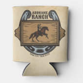 Roping Cowboy ADD NAME Western Familienhorde Dosenkühler (Vorderseite)