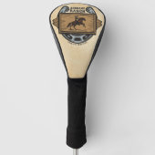 Roping Cowboy ADD NAME Western Familienhorde Golf Headcover (Vorderseite)