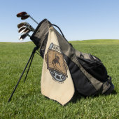 Roping Cowboy ADD NAME Western Familienhorde Golfhandtuch (Gras)