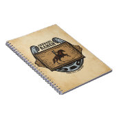 Roping Cowboy ADD NAME Western Familienhorde Notizblock (Rechte Seite)