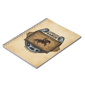 Roping Cowboy ADD NAME Western Familienhorde Notizblock (Linke Seite)