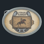 Roping Cowboy ADD NAME Western Familienhorde Ovale Gürtelschnalle<br><div class="desc">Roping Rodeo Cowboy ADD NAME Western Familie Pferderasse - Mit Ihrem Namen oder benutzerdefinierten Text! *Erweiterte Lizenz PO 8/28/23*</div>