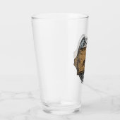 Roping Cowboy ADD NAME Western Family Horse Ranch Glas (Rechts)