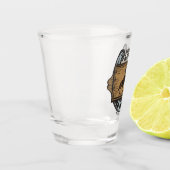 Roping Cowboy ADD NAME Western Family Horse Ranch Schnapsglas (Links)