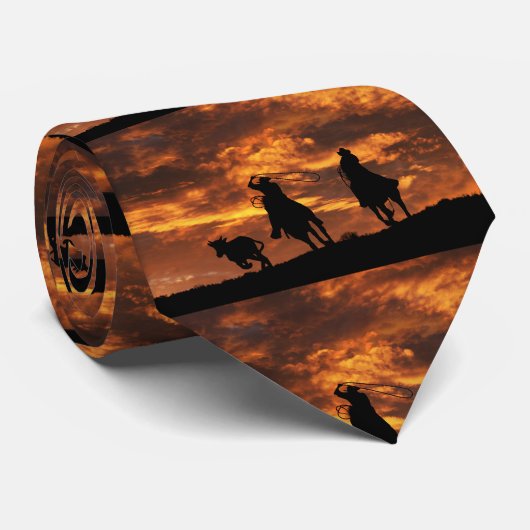 Roping Cowboy Krawatte (Gerollt)