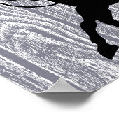 Roping Cowboy Poster (Ecke)