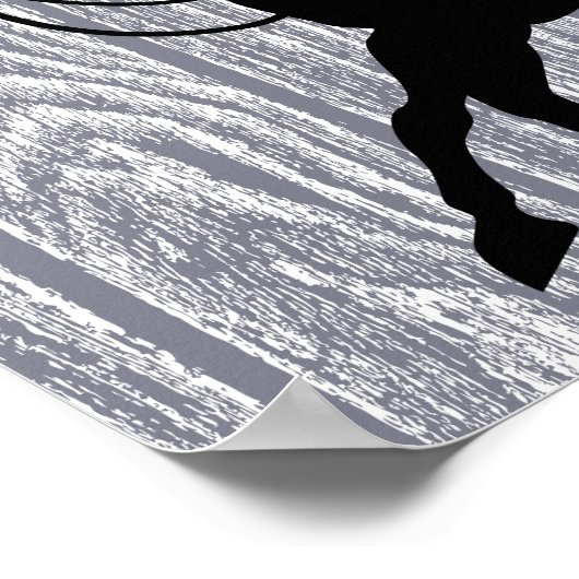 Roping Cowboy Poster (Ecke)