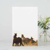 roping Cowboy stationär Briefpapier (Stehend Vorderseite)