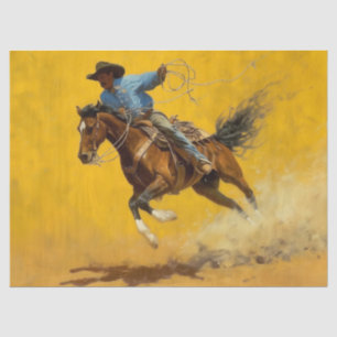 Roping Cowboy Tissue/Decoupage Paper Seidenpapier