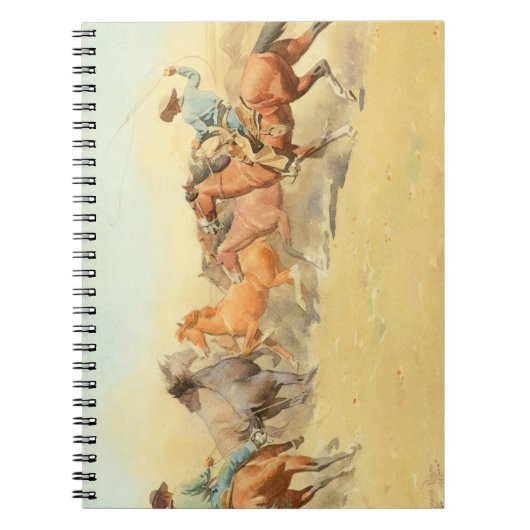 Roping Horses, 1945 von Maynard Dixon Notizblock (Vorderseite)